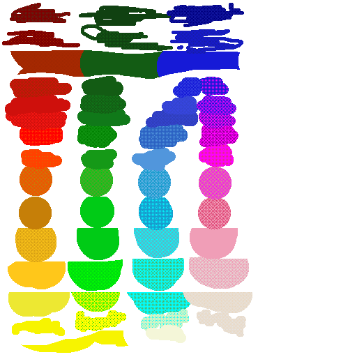 Rainbow colors seen under warm light
